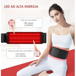 Red Light Therapy Belt 660nm 850nm LED Waist Wrap