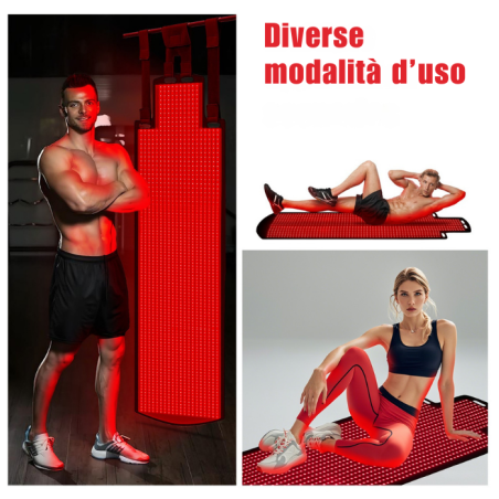 Full Body Red Light Therapy Mat 1300 LEDs 660nm 850nm