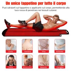 Tappetino LED Luce Rossa Full Body 1300 LED 660nm 850nm