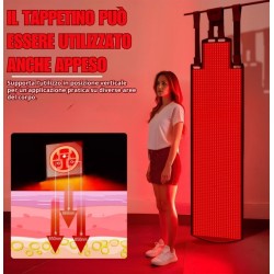 Full Body Red Light Therapy Mat 1300 LEDs 660nm 850nm