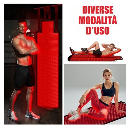 Full Body Red Light Therapy Mat 1300 LEDs 660nm 850nm