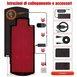 Full Body Red Light Therapy Mat 1300 LEDs 660nm 850nm