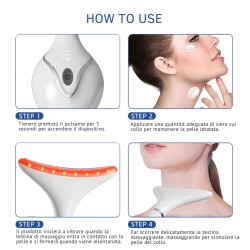 EMS LED Therapy Neck Beauty Device | Neck & Face Massage