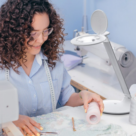 copy of ECO LINE Lampada con lente da 13 cm bianca